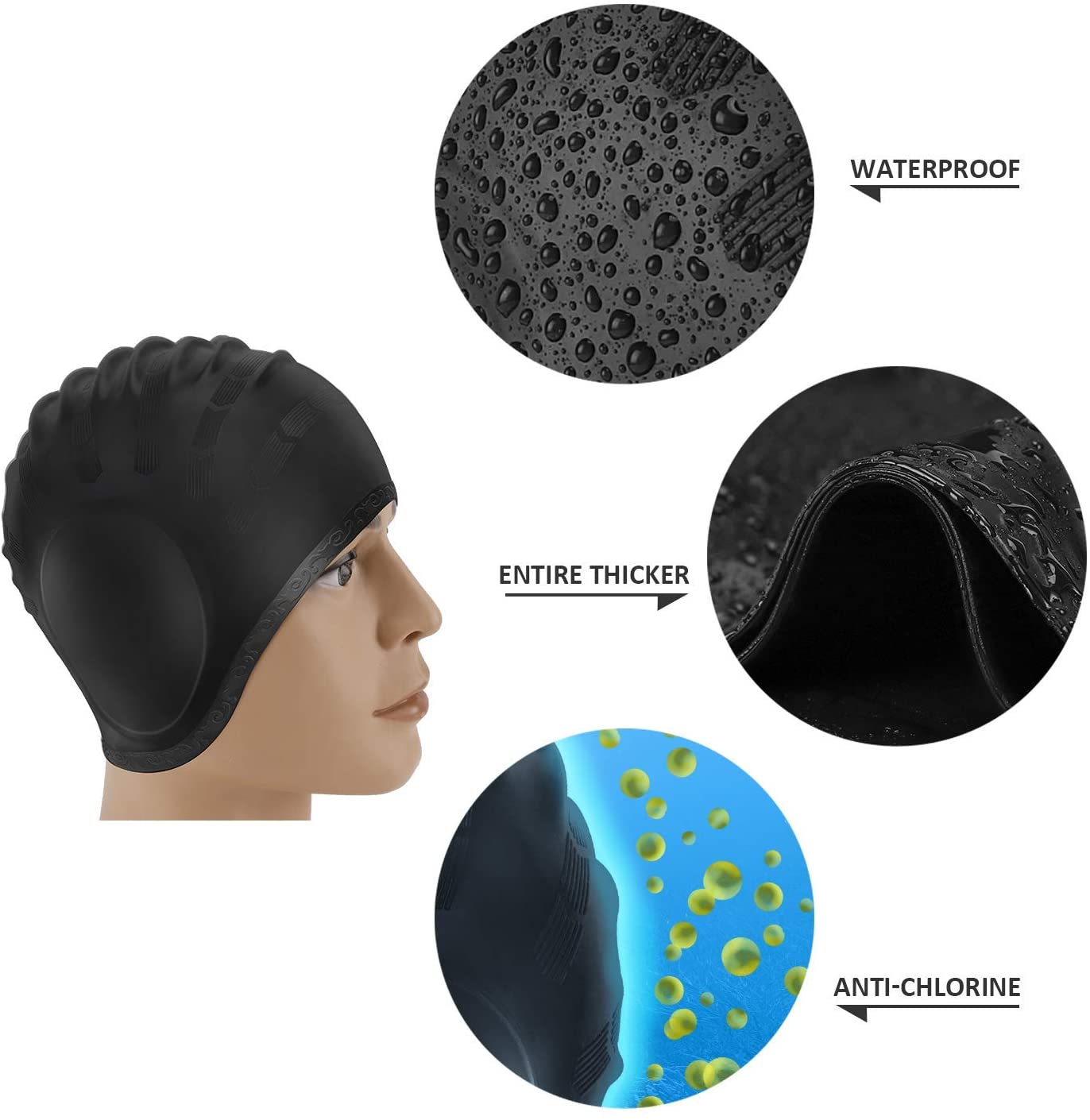 Bonnets de bain en Silicone po - Aquatic Sports Cap avis et prix