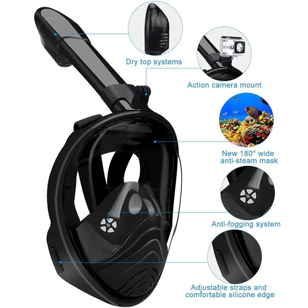 Masque intégral de plongée sou - Freediving Mask Set avis et prix