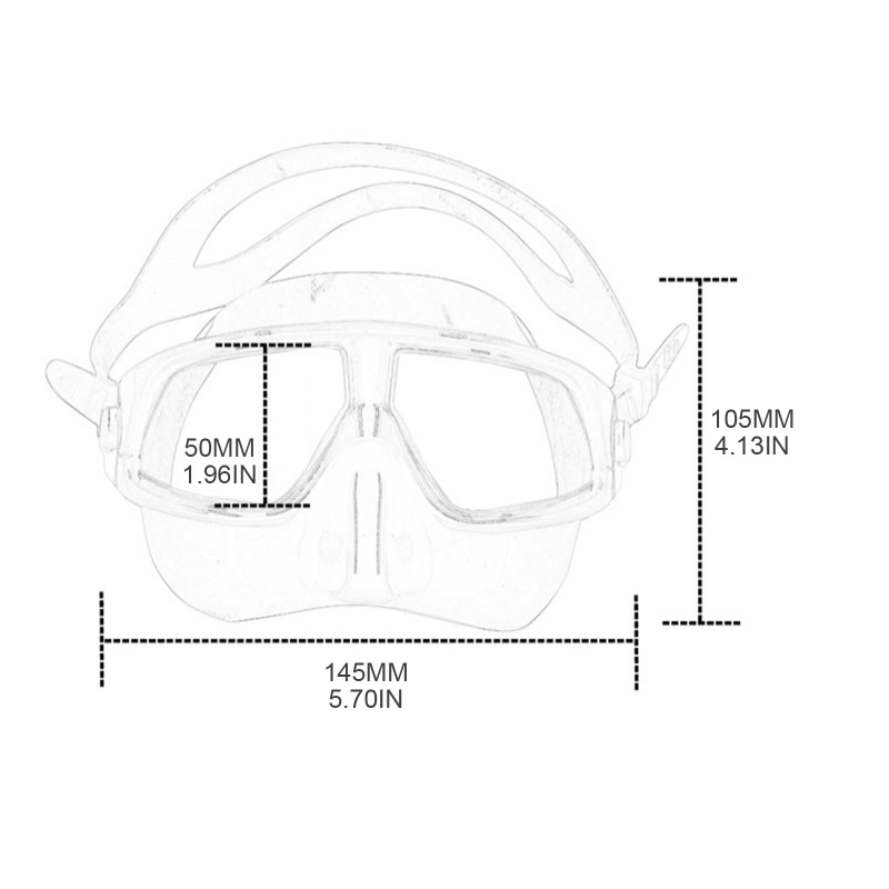 Masque Plongée Anti-Buée avec  - Freediving Mask Set avis et prix